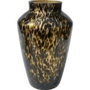 Cheetah Vaas - Panter Vaas - Goud - Glazen Vaas - 35cm x Ø22,5cm
