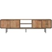 DTP Home TV stand Evo large, 4 doors, 2 open racks,60x225x40 cm, recyc...