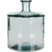 Mica Decorations Guan Fles Vaas - H26 x Ø21 cm - Glas - Set van 2