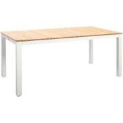 Arashi dining table 169x90cm. alu white/teak