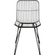 Clayre & Eef Eetkamerstoel  42x55x83 cm Zwart Ijzer Stoel