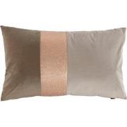 Sierkussen Velvet Glam - Beige - Khaki - Goud - 50 x 30 cm (incl. vull...