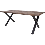 Fendi eikenhouten eettafel bruin - 200 x 95 cm