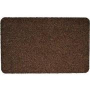 Wasbare Deurmat Aqua Stop 50 × 80 cm - Brown