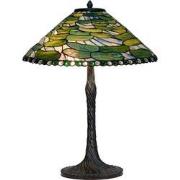 LumiLamp Tiffany Tafellamp  Ø 51x75 cm Groen Glas Tiffany Bureaulamp