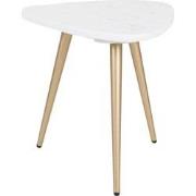 Salontafel Milou - Marmer - 40 cm - Goud