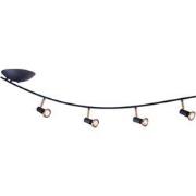 XZIBIT 4L boog GU10 LED 5W dim incl. zwart / brons