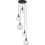 OSIRA Pendel E27 5L Zwart, helder glas