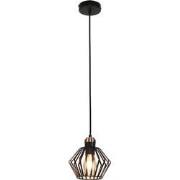 SHURU 1x E27 pendel zwart+koper Ã˜16cm
