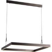 PURE LED pendel vierkant 90x90 42W brons