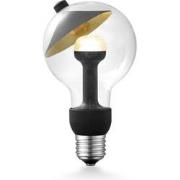 Design LED Lichtbron Move Me - Zwart/Goud - G80 Cone LED lamp - 8/8/13...