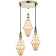 Home sweet home hanglamp Vintage brons 3L Cloud - amber