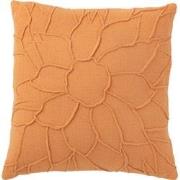 J-Line - Kussen Bloem Textiel Koraal - 43x43x10cm