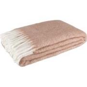 J-Line - Plaid Alpha Acryl/wol Roze/wit - 190x136x0.5cm