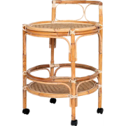 Indigo rotan trolley naturel - Ø 55 cm