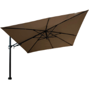 Barletta vrijhangende zweefparasol taupe 3x3 m