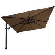 Barletta vrijhangende zweefparasol 3x3 m. taupe