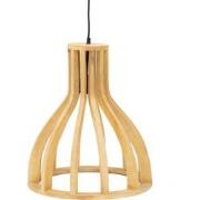 Hanglamp Naturel Mangohout - 1-Lichts - 36x36x43cm - Samé