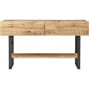 Console met 2 klepdeuren en 1 plank in Atlantische den decor - L138,8 ...