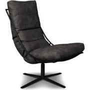 Shabbies Brutus fauteuil Africa Leder - Supperblack