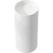 Vrijstaand composiet Wastafel Rin ?39x87cm mat wit - zonder kraangat