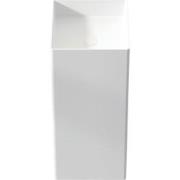 Vrijstaand wastafel composiet Tamesis 36x36x87cm mat wit - zonder kraa...