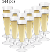 OTIX Kunststof Champagne Glazen - Herbruikbaar - 144 stuks - 150ml - T...