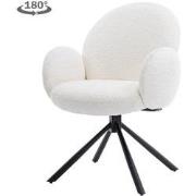 Tower living Imola swivel armchair - fabric Ascot 1 White