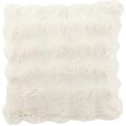 J-Line - Kussen Wave Polyester Wit - 45x45x18cm