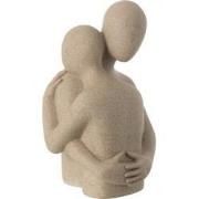 J-Line - Buste Koppel Knuffel Resin Beige - 25.5x22.5x38.5cm