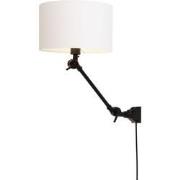 Wandlamp Amsterdam - Wit/Zwart - 65x32x45cm