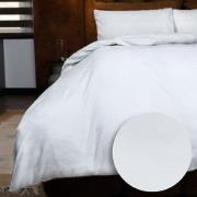Emboss Dekbedovertrekset Rainbow - Wit - 240x220 + 2*60x70 cm