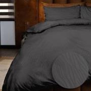 Emboss Dekbedovertrekset Zebra - Zwart - 140x220 + 1*60x70 cm