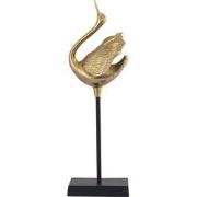 PTMD Joycee Gold Casted Alu Swan Statue Closed Wings