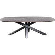 PTMD Alore Brown Black Diningtable Oval 200 Cm