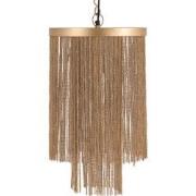 PTMD Brenton Gold Iron Chains Round Hanging Lamp L