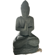 Benoa Buddha Beeld Biddend met Ketting 80cm 80cm