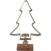 PTMD Kennedi Gold Alu Stormlight Tree Wooden Base M