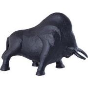 PTMD Ebeny Black Casted Alu Bull Statue Matt L