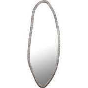 PTMD Paislie Nickel Organic Shaped Mirror Oval