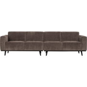 BePureHome Statement 4-Zits Bank - Rib - Taupe - 77x280x93