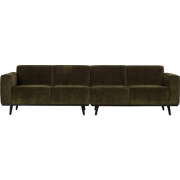 BePureHome Statement 4-Zits Bank - Rib - Groen - 77x280x93