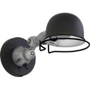 Mexlite wandlamp Davin - zwart - metaal - 7657ZW