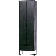 WOOOD Silas Hoge Kast - Essen - Blacknight - 210x60x36