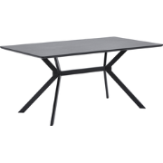 WOOOD Bruno Eettafel - Mdf - Zwart - 200x90