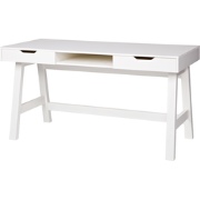 WOOOD Nikki Bureau - Grenen - Wit - 75x140x62