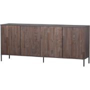 WOOOD New Gravure Dressoir - Essen - Espresso - 85x200x44