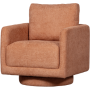 WOOOD Oscar Draaifauteuil - Chenille - Salmon - 64x78x79