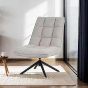 Draaifauteuil Yuki Beige Bouclé 360° Draaibaar