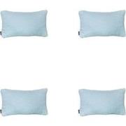 Madison -  Sierkussen Napels azure - Ca. 30x50 cm - Set van 4